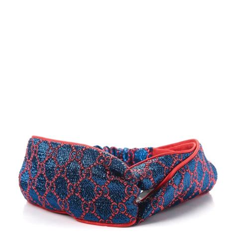 gucci blue lurex headband